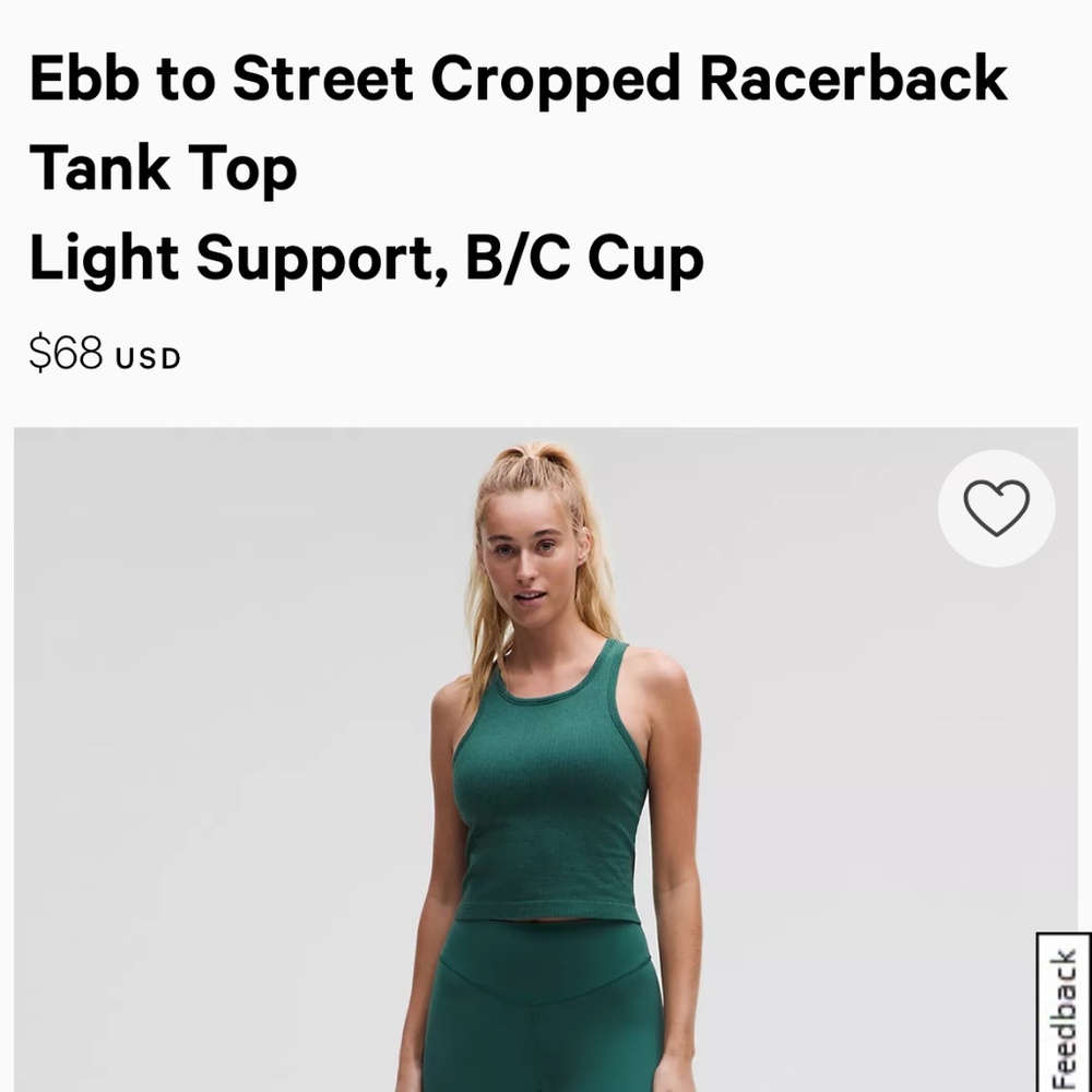 Ebb to Street Cropped Racerback Tank Top